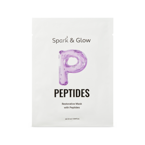 Spark&Glow Маска тканевая для лица с пептидами, 25мл