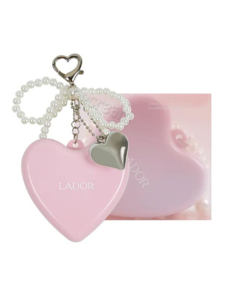 Lador Складная расчёска-брелок розовый