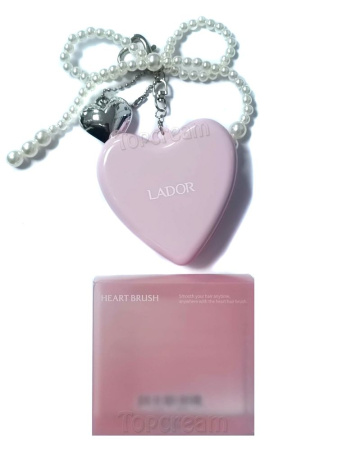 Lador Складная расчёска-брелок розовый