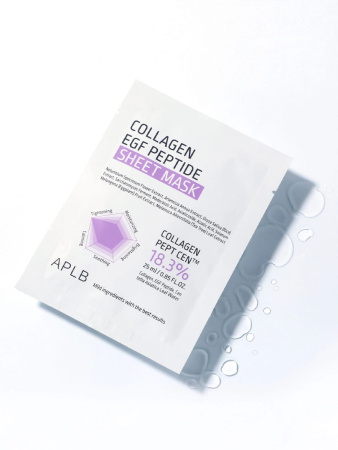 APLB Тканевая маска с коллагеном и пептидами для упругости кожи, 25мл