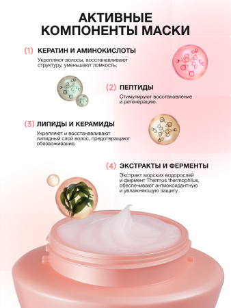 MEM:MO Набор для восстановления волос c Кератином: шампунь + маска, 250+330мл 